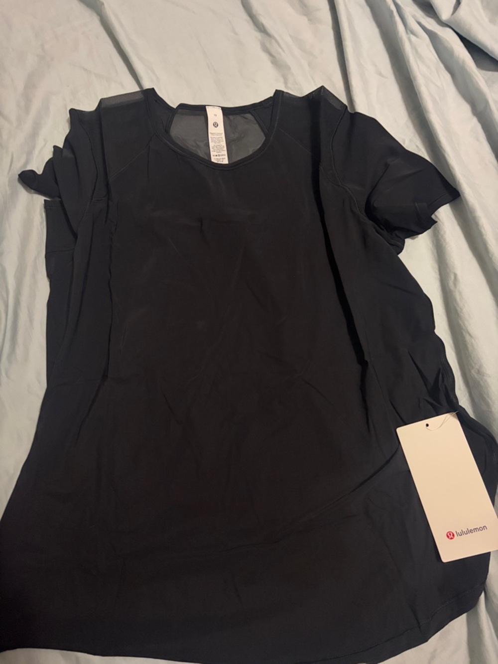 lululemon athletica Black Short-Sleeve Crew Tee